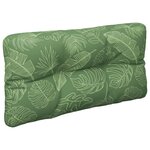 vidaXL Coussins de palette 2 Pièces motif de feuilles tissu