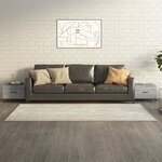vidaXL Tables basses avec pieds en métal 2 Pièces Sonoma gris 50x50x40 cm