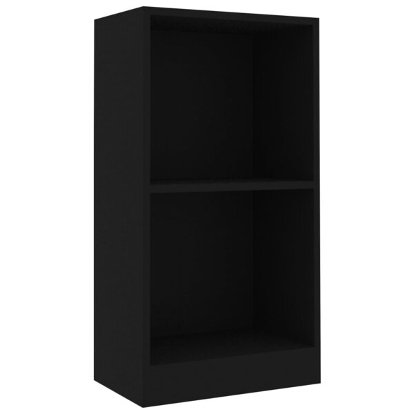 vidaXL Bibliothèque noir 40x24x75 cm bois d'ingénierie