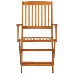 vidaXL Mobilier de bistro pliable 3 Pièces Bois d'acacia solide