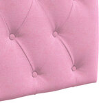 vidaXL Tête de lit suspendue Rose Tissu