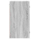 vidaXL Armoire murale avec portes en verre sonoma gris 35x37x68 5 cm