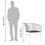 vidaXL Chaises de jardin lot de 2 marron résine tressée