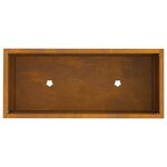 vidaXL Bac de jardin surélevé Rouillé 60 x 26 x 45 cm