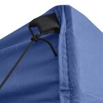 vidaXL Tente de réception pliable avec 4 parois 2x2 m Acier Bleu