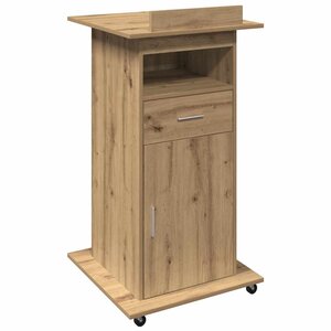 vidaXL Podium Chêne artisanal 55 x 55 x 107 cm Bois d'ingénierie