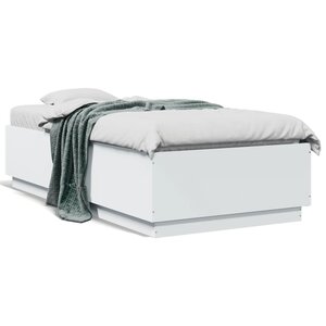 vidaXL Cadre de lit sans matelas blanc 75x190 cm