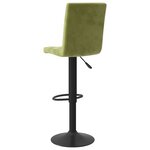 vidaXL Tabourets de bar lot de 2 vert clair velours