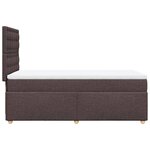vidaXL Sommier à lattes de lit avec matelas Marron foncé 90x190 cm