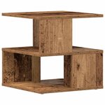 vidaXL Table d'appoint Bois ancien 40 x 40 x 40 cm Bois d'ingénierie