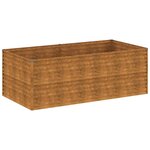 vidaXL Lit surélevé de jardin 196x100x69 cm acier corten