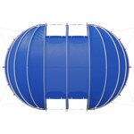 vidaXL Dôme de tente de piscine Bleu 538 x 440 x 204 cm