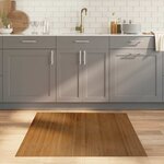vidaXL Tapis rectangulaire marron 100x100 cm bambou