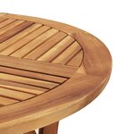 vidaXL Ensemble à manger de jardin 5 Pièces Bois d'acacia solide