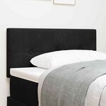 vidaXL Tête de lit Montage mural avec tête de lit Noir 100 cm Velours