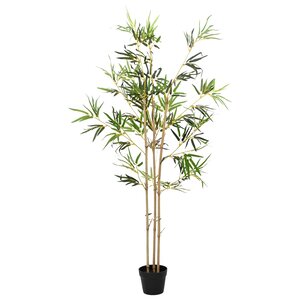 vidaXL Arbre en Bambou Artificiel Vert 55 x 16 x 150 cm