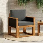 vidaXL Sofa de milieu extérieur Bois d'Acacia Massif Naturel