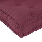 vidaXL Coussin de canapé sur palette 3 Pièces Marron tissu