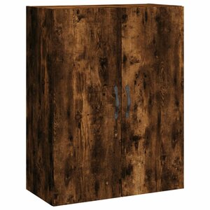 vidaXL Armoire murale chêne fumé 69 5x34x90 cm bois d'ingénierie