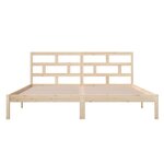 vidaXL Cadre de lit sans matelas bois massif 140x190 cm