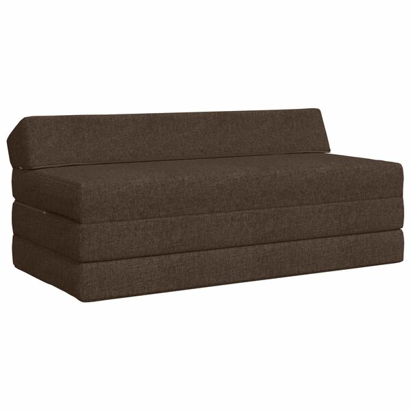 vidaXL Canapé-lit pliable Taupe 120 x 60 x 49 cm Tissu