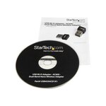 Startech.com adaptateur usb wifi - ac600 - adaptateur réseau sans fil nano bi-bande