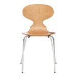 Lot de 4 chaises de salle à manger moderne design robuste effet noyer / chrome 03_0009835