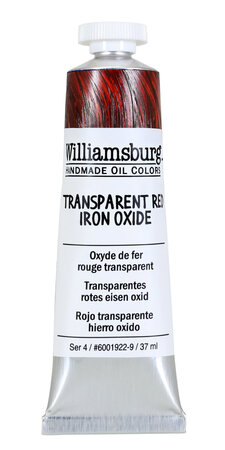 Peinture à l'huile Williamsburg 37ml Oxyde de Fer Rouge Transparent S4