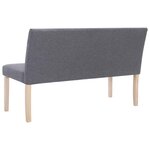 Banquette pouf tabouret meuble banc 139 5 cm gris clair polyester 3002101