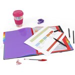Trieur accordéon 12 compartiments en plastique format A4 - Rainbow Class
