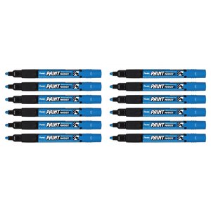 marqueur permanent MMP20 PAINT MARKER  bleu x 12 PENTEL