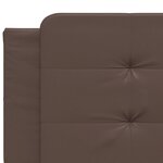 vidaXL Cadre de lit sans matelas marron 200x200 cm similicuir