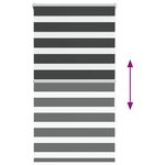 vidaXL Store zèbre noir 75x150 cm largeur du tissu 70 9 cm polyester