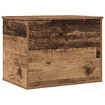 Coffre de rangement vidaXL avec couvercle en bois vieilli 60x42x46 cm en bois reconstitué