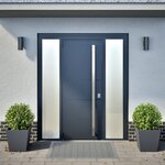 vidaXL Jardinières 2 Pièces anthracite 40x40x40 cm acier