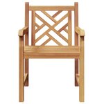 vidaXL Chaises de jardin 2 Pièces Marron 58 x 60 x 90 cm