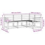 vidaXL Ensemble de canapés d'extérieur 4 pc Naturel