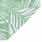 vidaXL Tapis d'extérieur Feuille ARAKIL Vert et blanc 400 × 300 cm