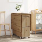 vidaXL Table à dîner 2 Pièces 140 x 80 x 77 cm Bois d'ingénierie