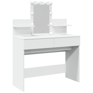 vidaXL Coiffeuse avec LED blanc 100x40x130 cm