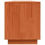 vidaXL Meuble TV Marron 156 x 37 x 45 cm Bois de pin massif