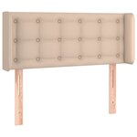 vidaXL Tête de lit avec oreilles Cappuccino 93x16x78/88 cm Similicuir