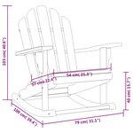 vidaXL Chaise à bascule de jardin Adirondack bois de teck solide