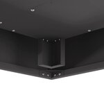 vidaXL Braise Noir 60 x 60 x 30 cm Acier