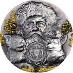 Pièce de monnaie en Argent 3000 Francs g 93.3 (3 oz) Millésime 2025 KRAMPUS AND SANTA CLAUS