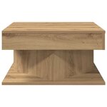 vidaXL Table basse chêne artisanal 55x55x30 cm bois d'ingénierie