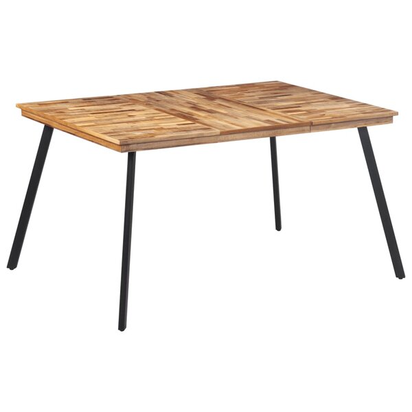 vidaXL Table à manger 148x97x76 cm bois massif de teck