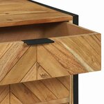 vidaXL Buffet Marron 50 x 35 x 75 cm Bois d'acacia massif