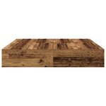 vidaXL Cadre de lit Bois ancien 200 x 200 x 31 5 cm Bois d'ingénierie
