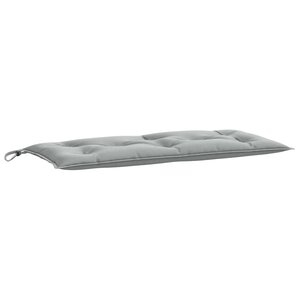 vidaXL Coussin de banc de jardin gris clair mélangé 100x50x7 cm tissu